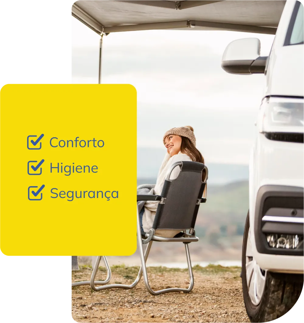 Conforto, higiene e segurança – Parque verde da Graça Autocaravanismo, comodidades de conforto, higiene e segurança - Imagem Ilustrativa para o Parque verde da Graça